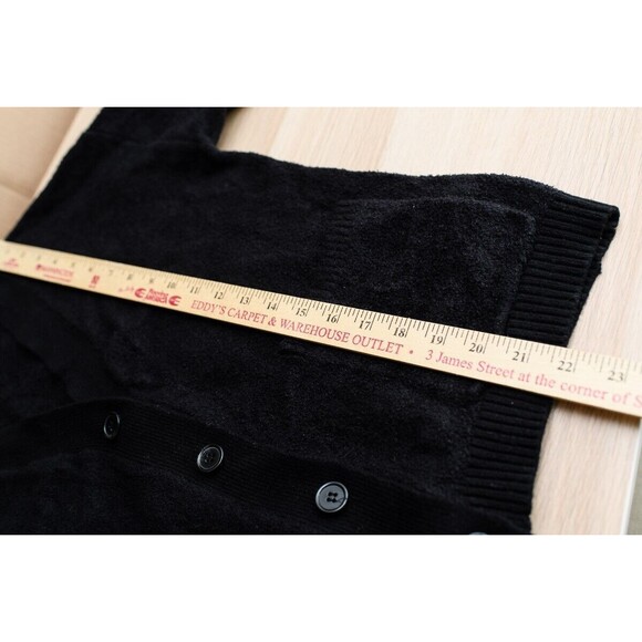 Joie L womens Black soft sweater sweatshirt button down cardigan L - Picture 5 of 5